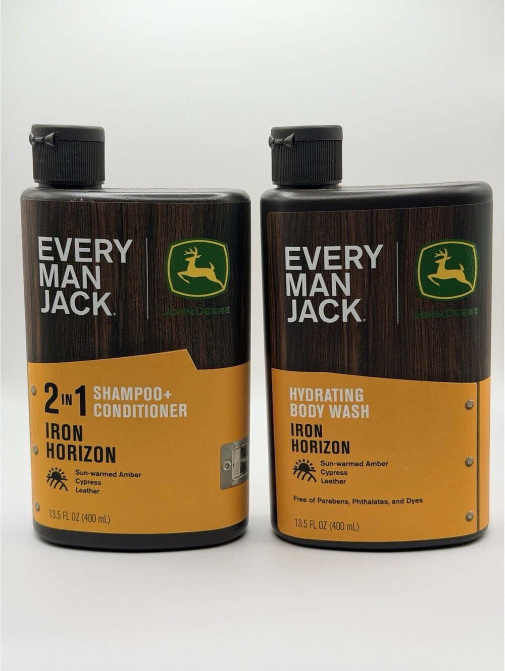 Every Man Jack John Deere 2N1 Shampoo & Conditioner With Body Wash 13.5 oz New